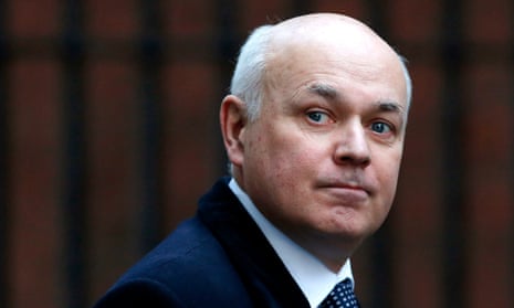 Britain's Secretary of State for Work and Pensions Iain Duncan Smith arrives for a cabinet meeting at 10 Downing Street