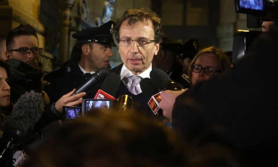 Meredith Kercher’s family lawyer, Francesco Maresca, talks to the press about the verdict.