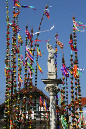 <strong>Lipnica Murowana, Poland </strong>An Easter Palm Contest to find the tallest constructed palms on Palm Sunday at the market square