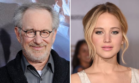 Steven Spielberg and Jennifer Lawrence