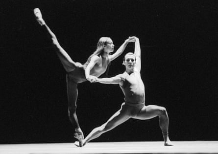 Sylvie Guillem and Laurent Hilaire in In The Middle Somewhat Elevated. Photograph: Tristram Kenton for the Guardian