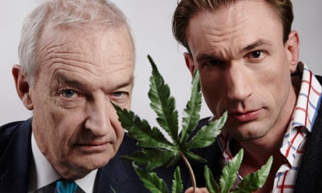 Jon Snow and Dr Christian Jessen on Drugs Live: Cannabis on TrialChannel 4 Press pic