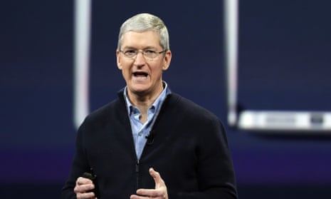 Tim Cook speaks at the launch of the new MacBook in March 2015.