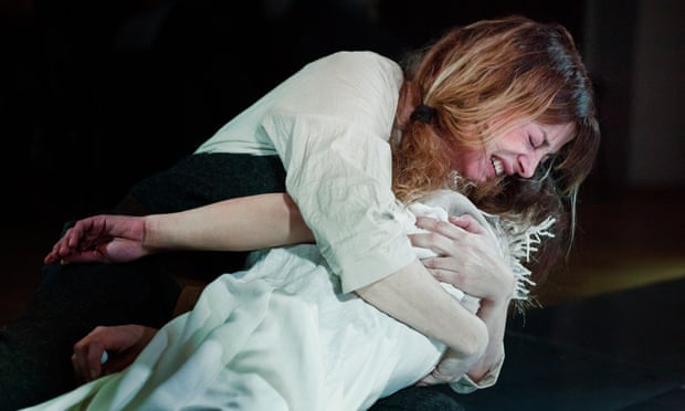 Anita Mančić (the Nurse) and Jovana Gavrilović (Juliet) in rehearsals for Romeo and Juliet