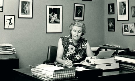 Mary Clarke in her office at Dancing Times in the late 1970s. Photograph: Dancing Times