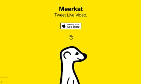 Meerkat: news organisations are experimenting with the live-streaming app and its Twitter rival Periscope