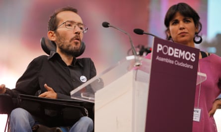Pablo Echenique got involved with Podemos via its regional 'circles', and was elected as an MEP in 2014.