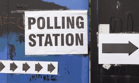 A polling station in Tower Hamlets.