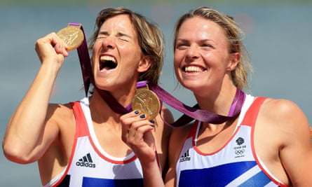 Katherine Grainger (left) and Anna Watkins took gold in the double sculls at London 2012.