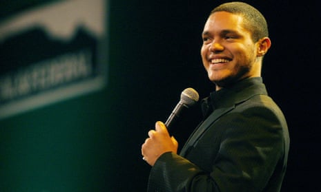 Trevor Noah performing at the South African cricket awards in Johannesburg.