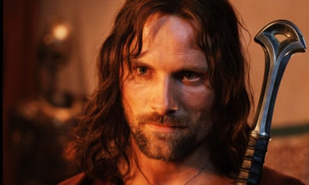 Viggo Mortensen as Aragorn in Lord of the Rings: Two Towers.