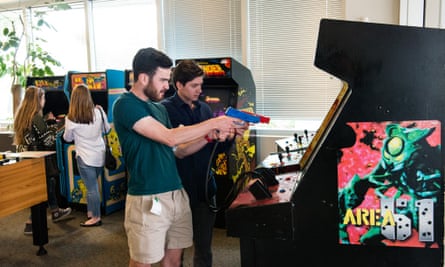 Arcade games at Google campus