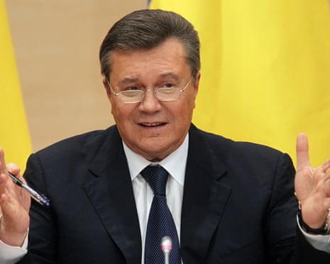 Ousted Ukrainian president, Viktor Yanukovych