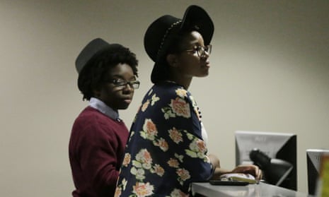 Shanté  Wolfe (left) and Tori Sisson line up on 9 February to become Alabama's first same-sex couple to lodge their marriage licences.