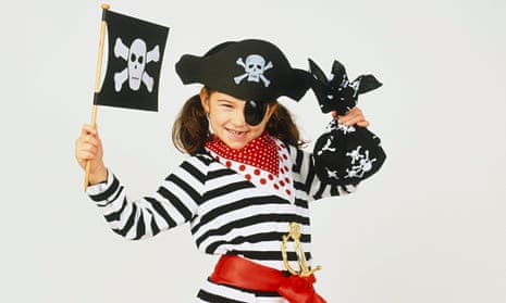 Girl in pirate's outfit