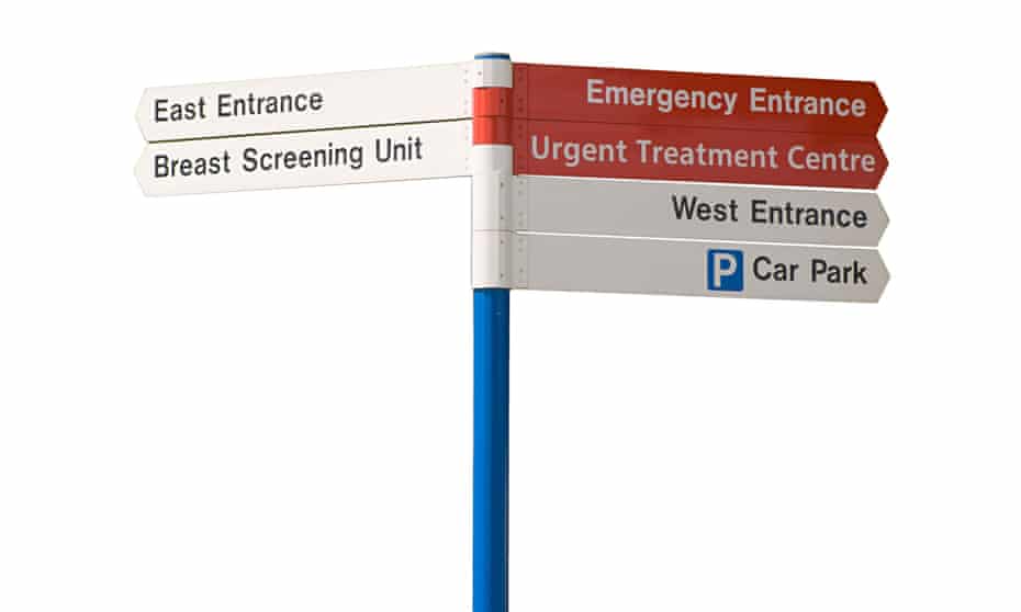 Hospital Information and Directions Sign