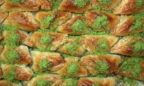 The traditional middle eastern and south-east Europe dessert, baklava.