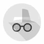 In incognito.