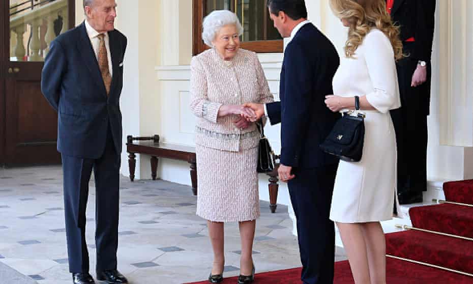 The Queen and the Duke of Edinburgh with Enrique Peña Nieto and his wife Angélica Rivera