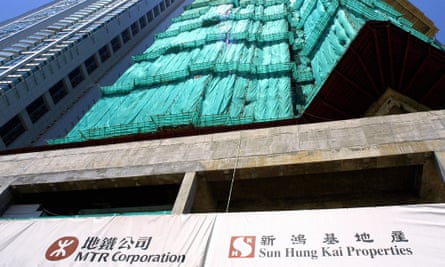 MTR construction Kowloon Hong Kong