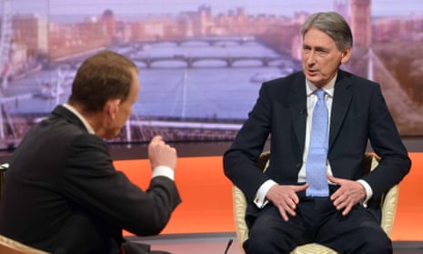 The foreign secretary, Philip Hammond (right), described a ‘difficult, prickly relationship’ withi Russia under Vladimir Putin on BBC’s Andrew Marr Show.