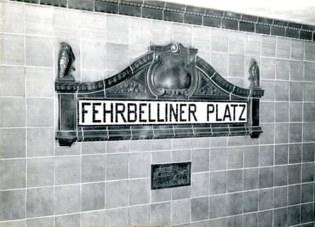 Berlin’s Fehrbelliner Platz sign - Nov. 1955.