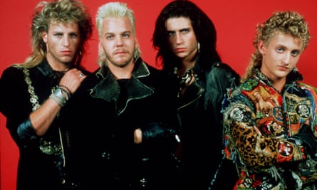 Kiefer Sutherland, second from left, in The Lost Boys.