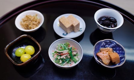 Small dishes at Chihana, Kyoto