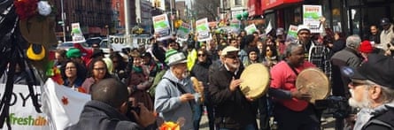 Bronx activists against Fresh Direct setting up shop in their neighbourhood.