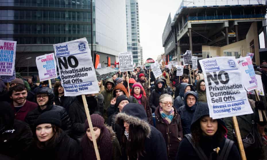 London's March for Homes protest