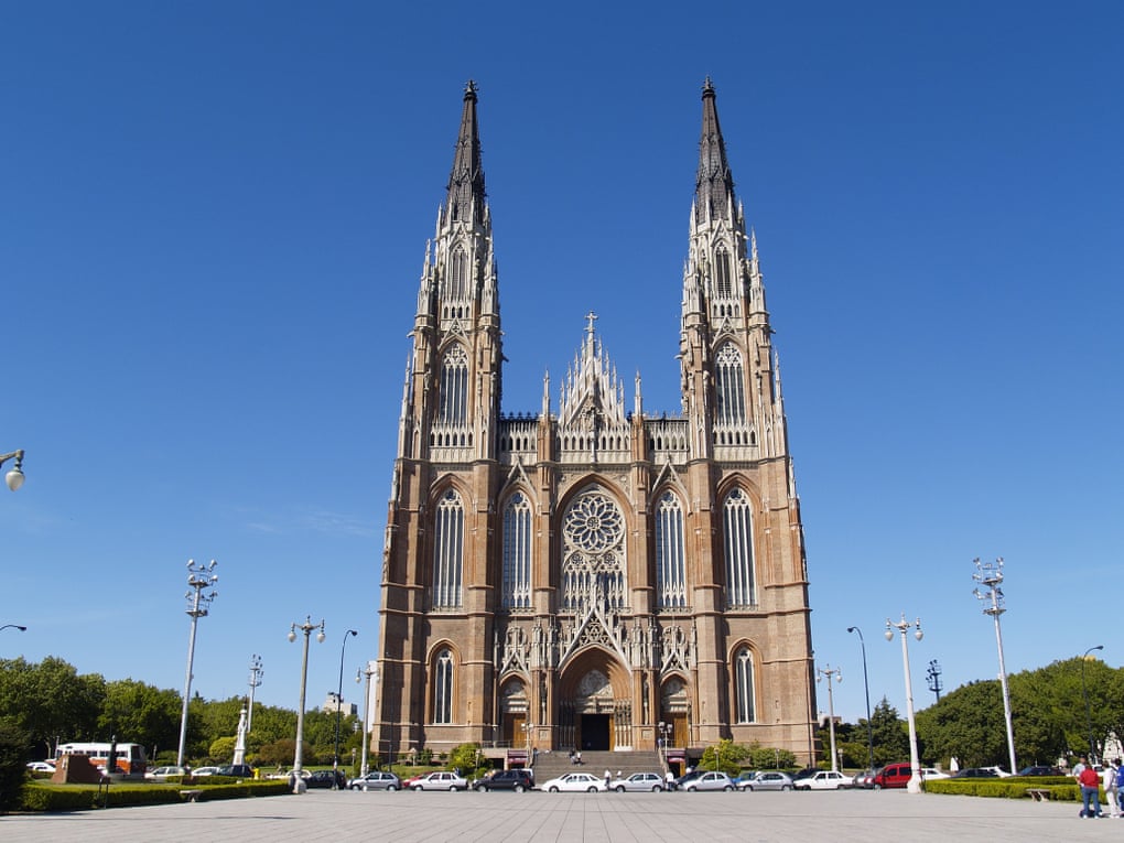 The Gothic Cathedral of La Plata, reminiscent of the famed cathedral in Cologne.