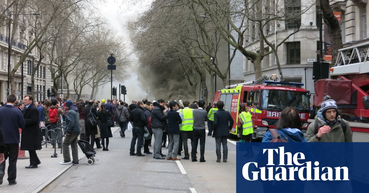 Thousands evacuated as fire breaks out in central London – in pictures