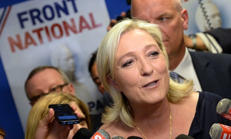 Marine Le Pen with Front National supporters