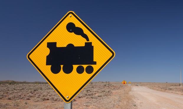 Train crossing sign … Beltana, South Australia.