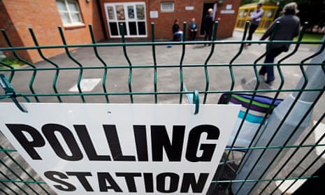polling station at school