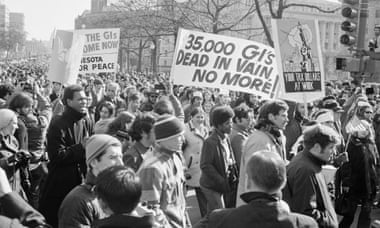 Protesters against the Vietnam war marching in Washington DC in November 1969.