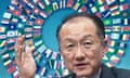 The World Bank president, Jim Yong Kim, addresses the IMF spring meeting in 2014