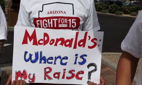 mcdonald's wages protest phoenix arizona