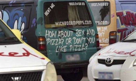 Activists demand Wicked Campers remove 'misogynist' slogans from fleet |  Queensland | The Guardian