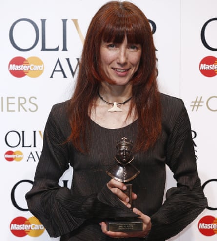 Sylvie Guillem with her special award at the Oliviers.