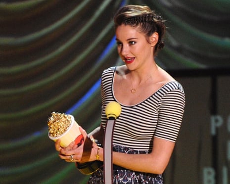 Shailene Woodley winning best female performance for The Fault in Our Stars.