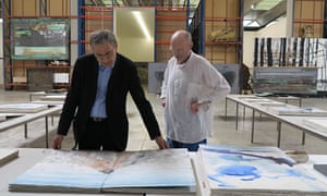 Orhan Pamuk with Anselm Kiefer.