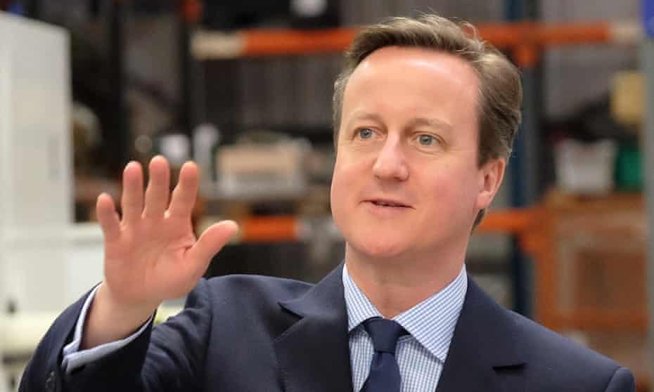 The prime minister, David Cameron, who will launch the Conservative election manifesto with a right to buy scheme on housing association homes.