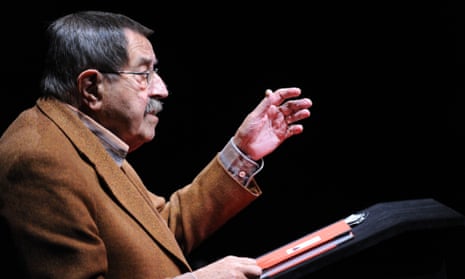 Günter Grass reads from a book of his poems at an event in Goettingen, Germany, in October 2012.