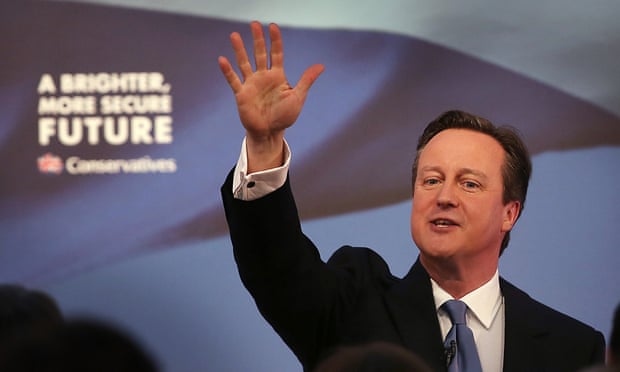 David Cameron at manifesto launch