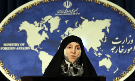 Iran’s foreign ministry spokeswoman, Marzieh Afkham. Afkham is a veteran of Iran’s diplomatic service, having served as a ministerial aide and later as head of its public relations department.