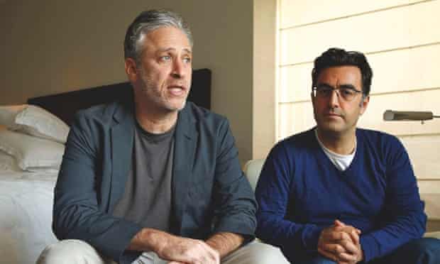 With Maziar Bahari, the Iranian-born journalist imprisoned by Tehran for filming the 2009 anti-government protests.