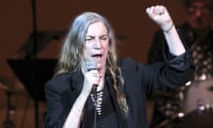 Patti Smith performing in 2014