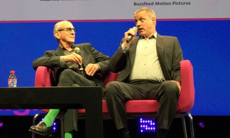 Michael Shamberg and Ze Frank of BuzzFeed Motion Pictures at MIPTV.