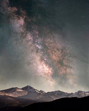 Milky Way over Longs Peak, Rocky Mountain National Park, Colorado